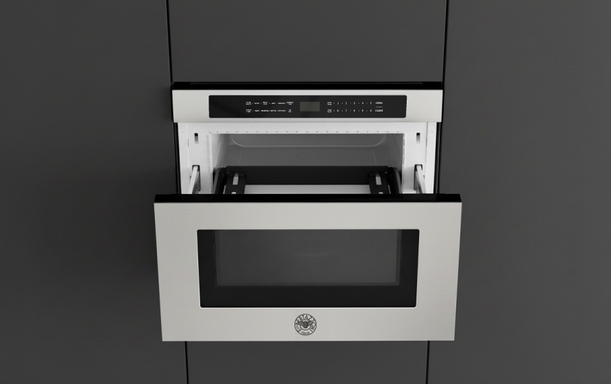 Touch open. Touch close. Microwave.